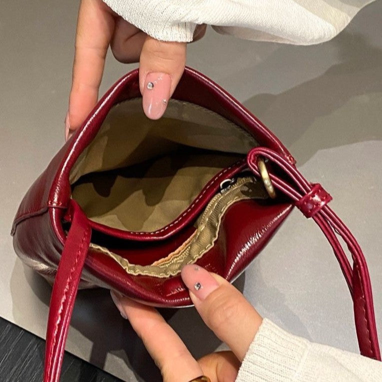 Top grain leather 2025 new women's bag casual versatile genuine leather handbag vintage shoulder crossbody bag fashion phone bag