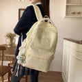 Japanese ginkgo leaf high-value backpack - stylish school bag for middle and high school students, women's casual, fresh, sweet, and large capacity backpack