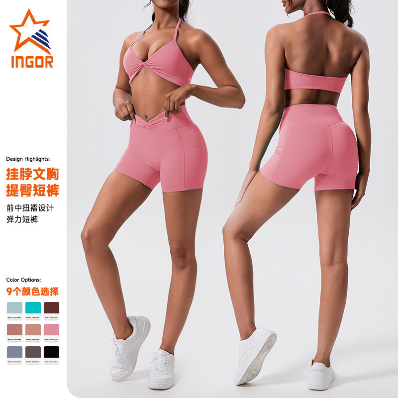 in stockhigh waistslimming look beautiful back yoga suit pilates outdoor running tight sports fitness suit for women