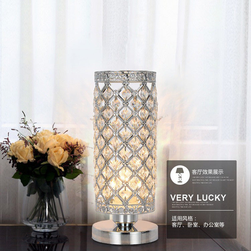 Supply crystal table lamp dining room living room art deco table lamp creative bedroom bedside lamp
