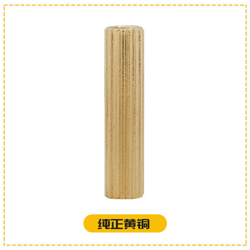 M2 double pass round knurled copper column H3 surveillance camera security pull double pass copper stud multi-specification isolation column