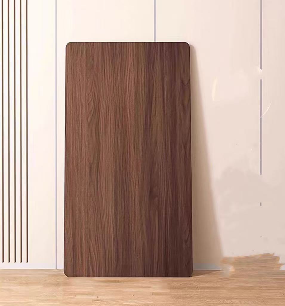 Walnut-colored living room desk, large workbench, large board dining desk, integrated conference desk, solid wood dining table