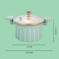 Enamel roman pot 10 liters large capacity double ear micro-pressure cooking pot for home multifunctional stew pot gift wholesale