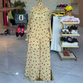 European and american cross-border women's clothing:  summer new arrival - elegant and chic polka dot blouse with high-waisted wide-leg pants casual set