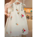 Girls' summer dress  new style: trendy sleeveless tank dress for kids, stylish princess sundress for girls