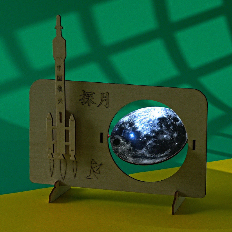Moon Exploration Model Technology Small Production Handmade DIY Student Scientific Experiment Invention Teaching Aids STEAM Education Puzzle New