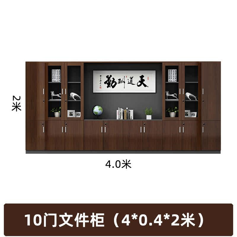 Company office cabinet wooden floor-standing file cabinet file cabinet background cabinet information cabinet wooden board storage cabinet bookcase high cabinet