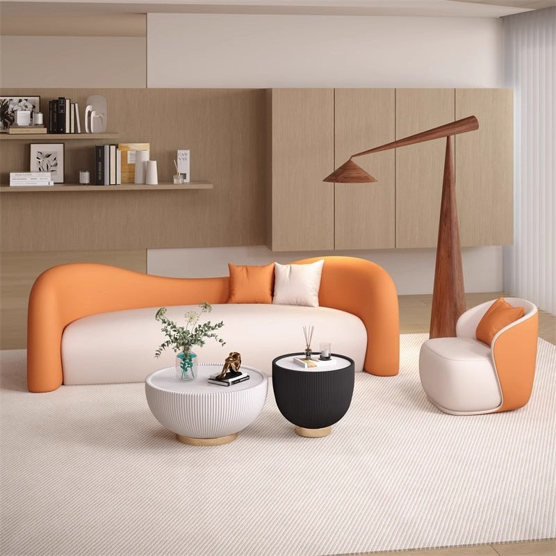 Cream style beauty salon clothing store rest reception sofa hotel apartment b&b living room small apartment live broadcast sofa