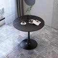 Accessible luxury slate small round table small apartment dining table tulipfor home table balcony bedroom round side table dining table