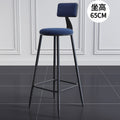 Second generation black chair + blue velvet 65cm