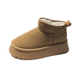 Thick sole anti-ski snow boots for women 2026new arrival autumn winter bread shoes slip-on fleece-linedthickenedheattech cotton shoes