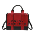 export tote bag lychee pattern women's satchel bag classy fashionprintingletter shoulder crossbody bag