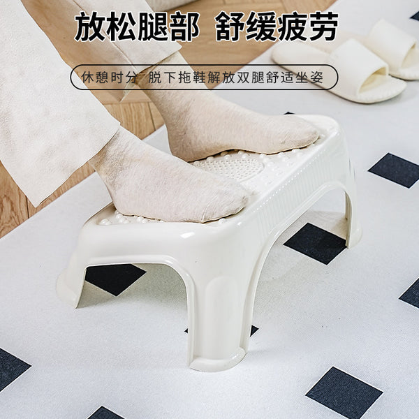 Office pedal artifact, plastic thickened bathroom stool, shoe changing stool, foot pedal under table, children's leg stepping stool