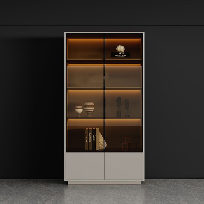 Retro file cabinet, office wall-mounted storage cabinet, storage cabinet, luxury boss background cabinet, bookcase floor