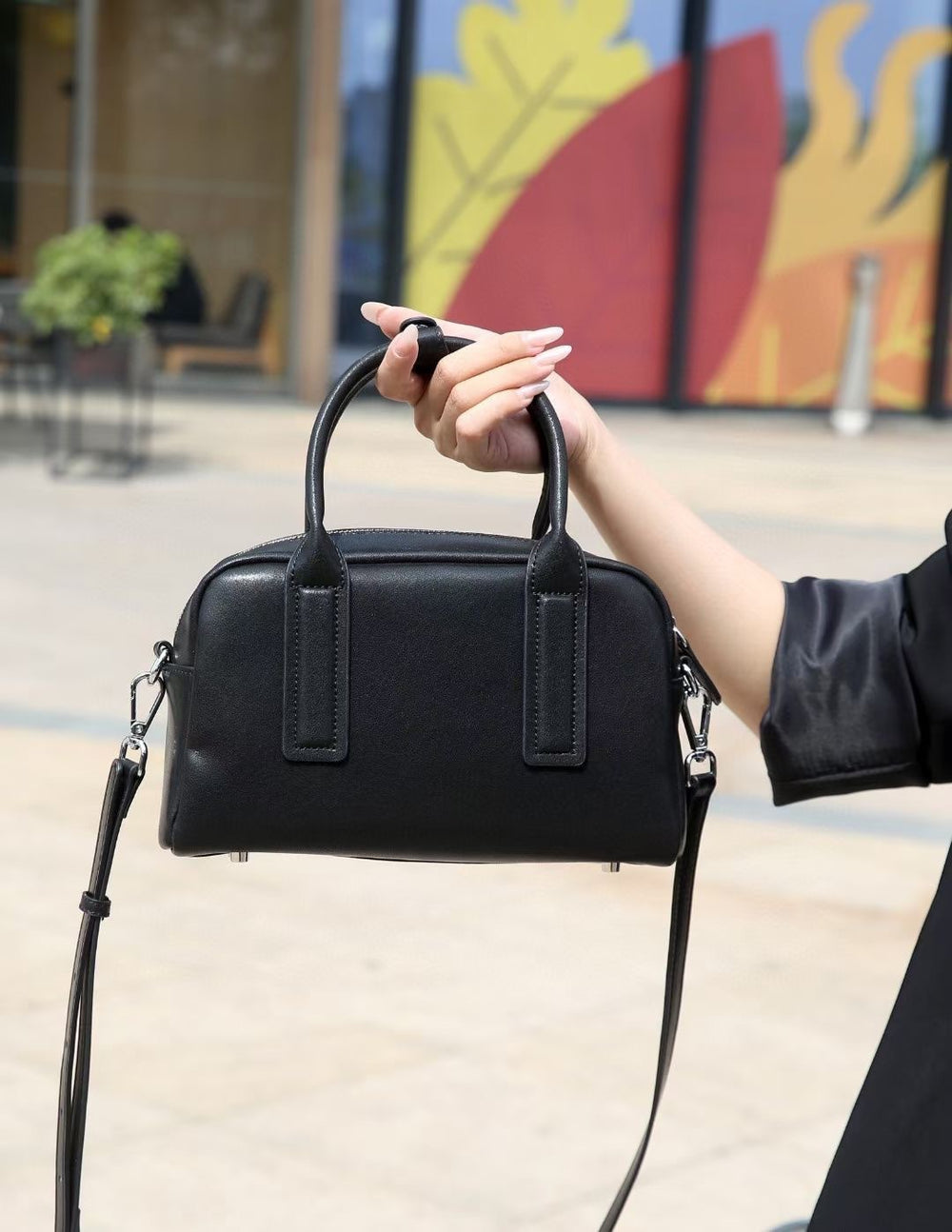 Genuine leather women's handbag 2024 autumn/winter new retro tote bag large capacity shoulder bag fashion commuter crossbody bag