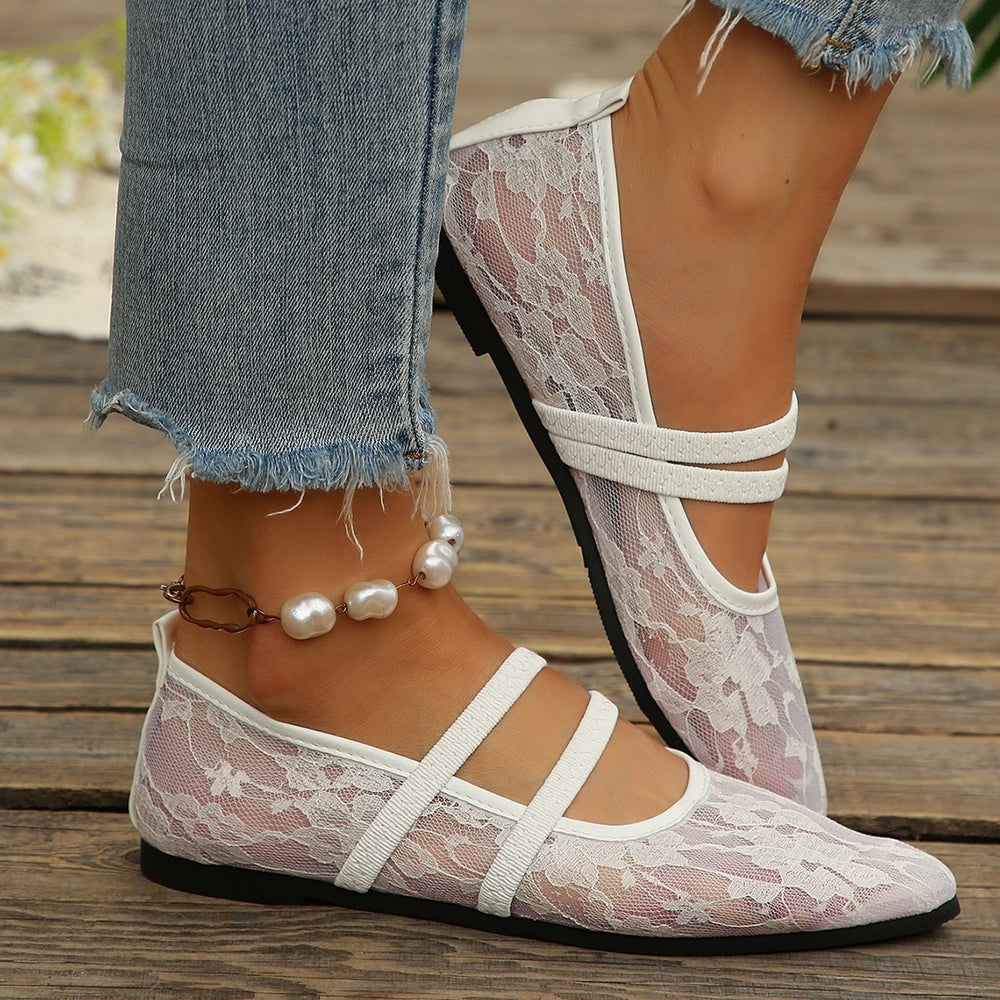 Plus size women's single shoes for export,  summer new korean style casual flat mesh breathable mules