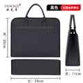 Extra-large capacity oxford cloth waterproof tote file bag - conference bag with custom printing for meeting materials and documents