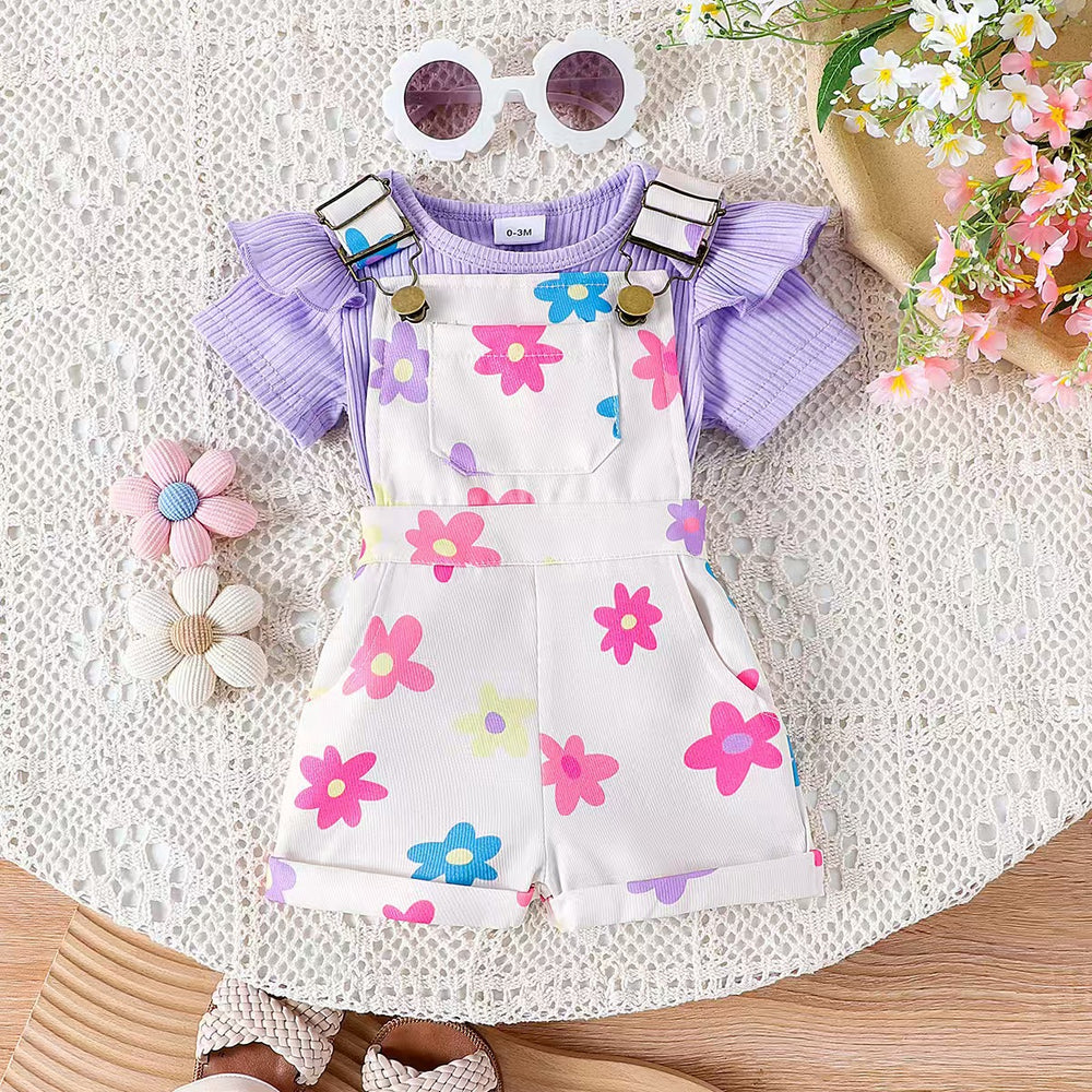 Children's clothing  cross-border fashionsummer children's clothing multi-color short-sleeved khaki + full printed picture