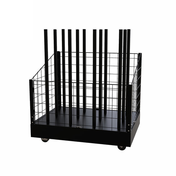 Custom Carpet Display Rack Supermarket Carpet Shelf Fabric Sample Textile Fabric Display Rack Movable Shelf