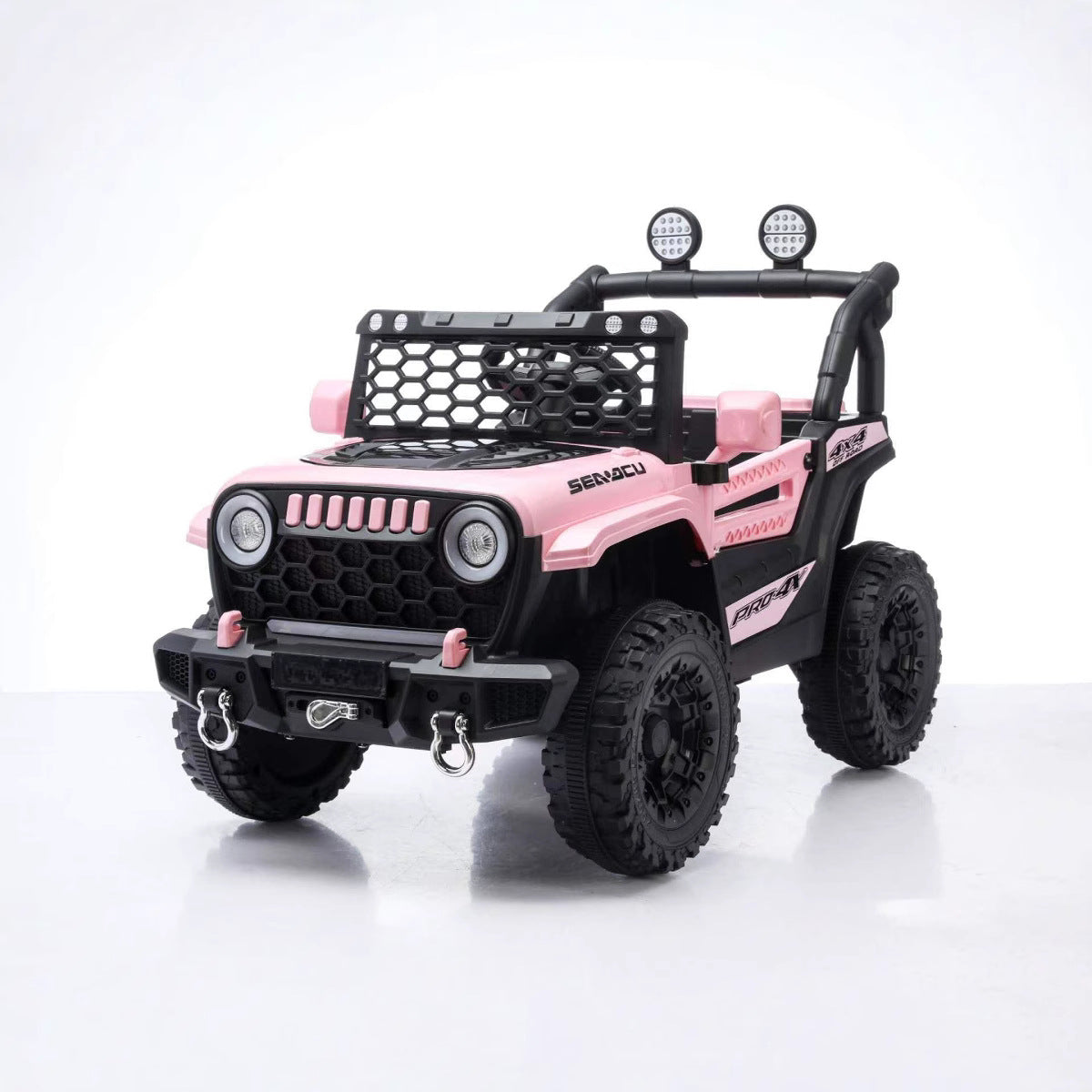 New children's electric off-road remote control with remote control music car car new four-wheeled baby battery car wholesale