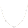 New arrivalniche stylecasual metal circle pearl pendant y necklace fashioneleganttrendy women's chain accessories