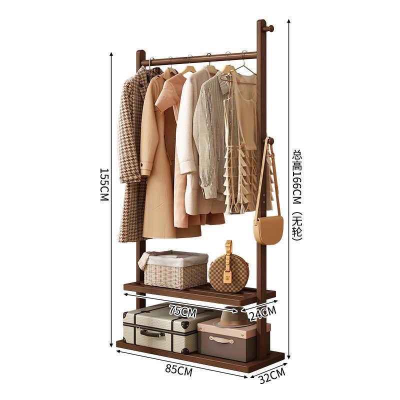 Coat rack floor-standing clothes rack for home clothes drying rack simple bedroom clothes storage rack room living room indoor