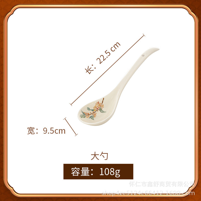 Bowl for home underglaze color pottery new chinoiserie good looking ceramic tableware rice noodle bowl large soup bowl