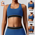 new arrival with chest pad elastic fitness fashion yoga clothes two-piece set women's pilates sports yoga clothes suit