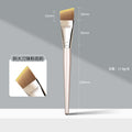Pearlescent gold - flat and slanted large blade traceless foundation brush + opp bag