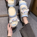 Eva clogs women's 2025 new style stepping on shit summer thick bottom girl heart outwear indoor beach toe slippers women