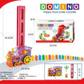 Domino electric train automatic building block dispenser - fun & educational toy for kids - popular cross-border toy