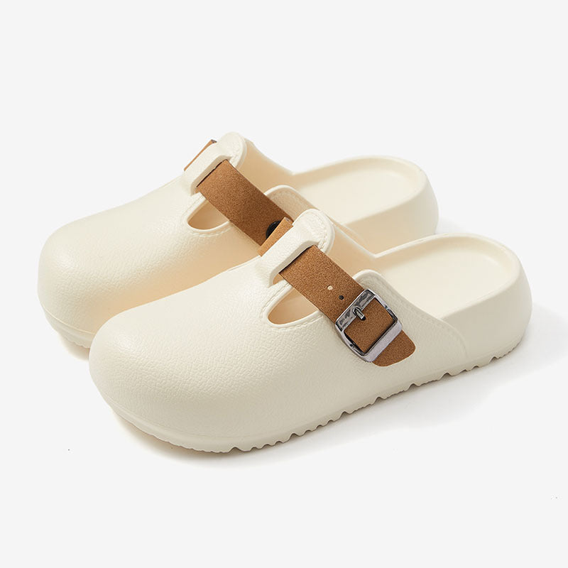 2026 summer new soft sole "cloud-like" closed-toe slippers - plus size fashionable casual shoes for office work and lounging