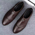 2024 new versatile men's leather shoes - soft sole business casual loafers - perfect for work, security, and dad shoes - wholesale available