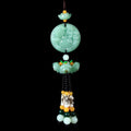 Car pendant car rearview mirror lotus entry and exit safe pendant car interior decoration supplies collection nafu hanging ornaments