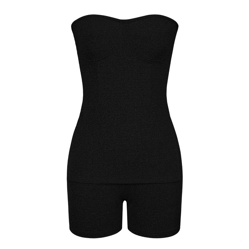 Amazon fashion cross-border knitting pit cross-border independent station  autumn pure color fashion casual suit