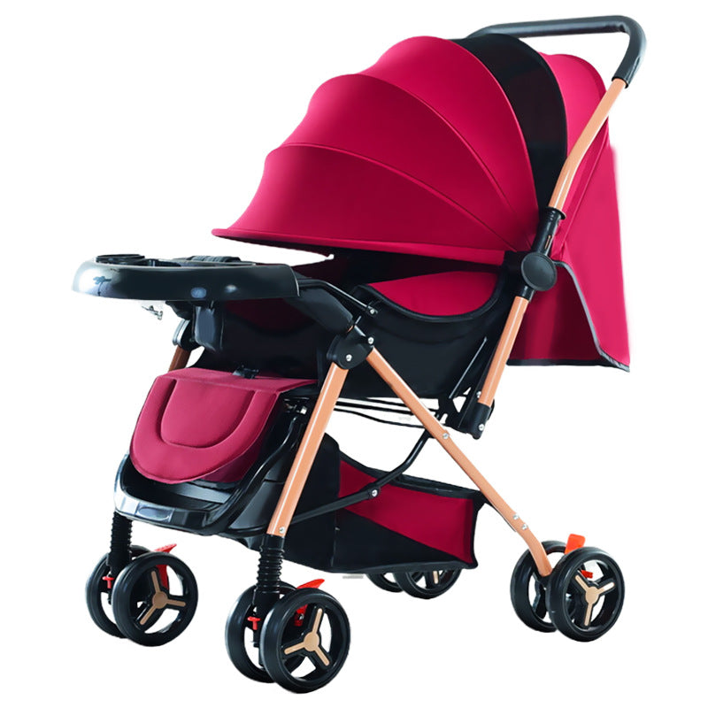 Lightweight, reclining, and foldable umbrella stroller - perfect for babies and toddlers (0-3 years) - your go-to baby carrier for easy outings!