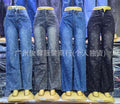 New arrival hot diamond printing women's jeansin stock wholesale new in mummy jeans available