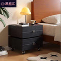 Rotatable drawer chest sofa side table solid wood creative light luxury mid-century style drawer storage cabinet bedside table