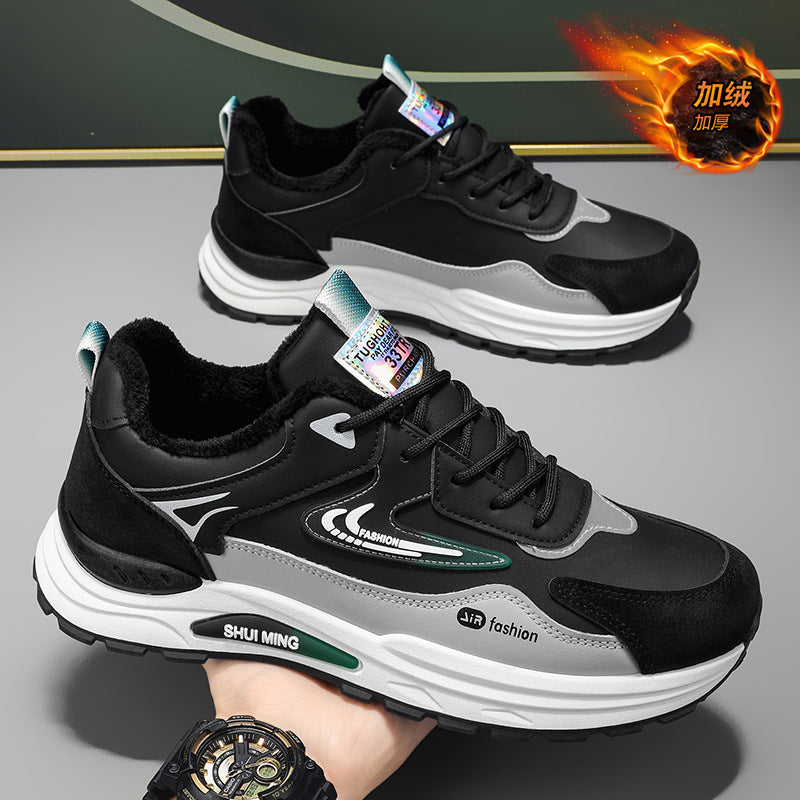 Best sellingmen cotton shoes 2025winternew arrivalheattechthickened cold-proof non-slip sneakers fashioneasiest for matchdad shoes