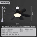 Used ceiling fan light  new large retro ceiling fan light living room dining room walnut color black fan chandelier