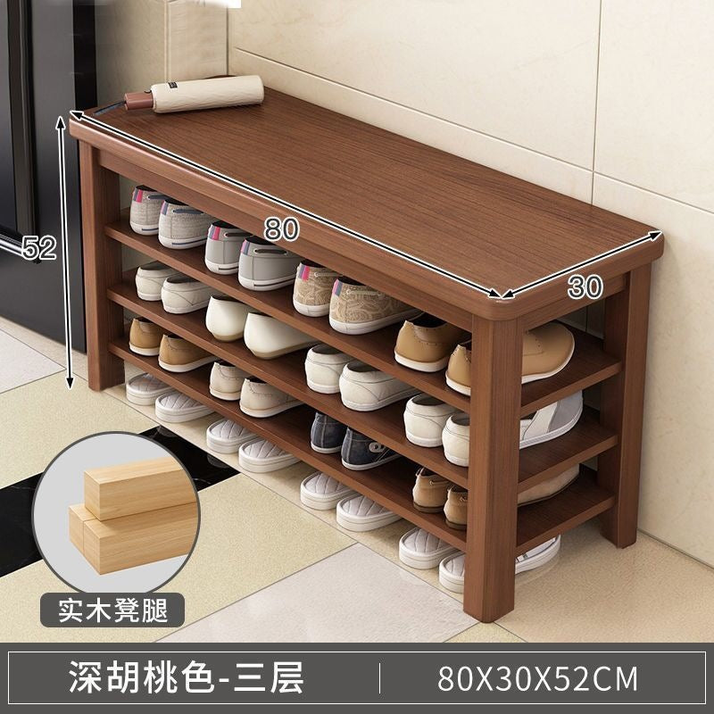 Solid wood leg shoe changing stool for home door can sit storage scandinaviancasual shoe stool small apartment entrance stool