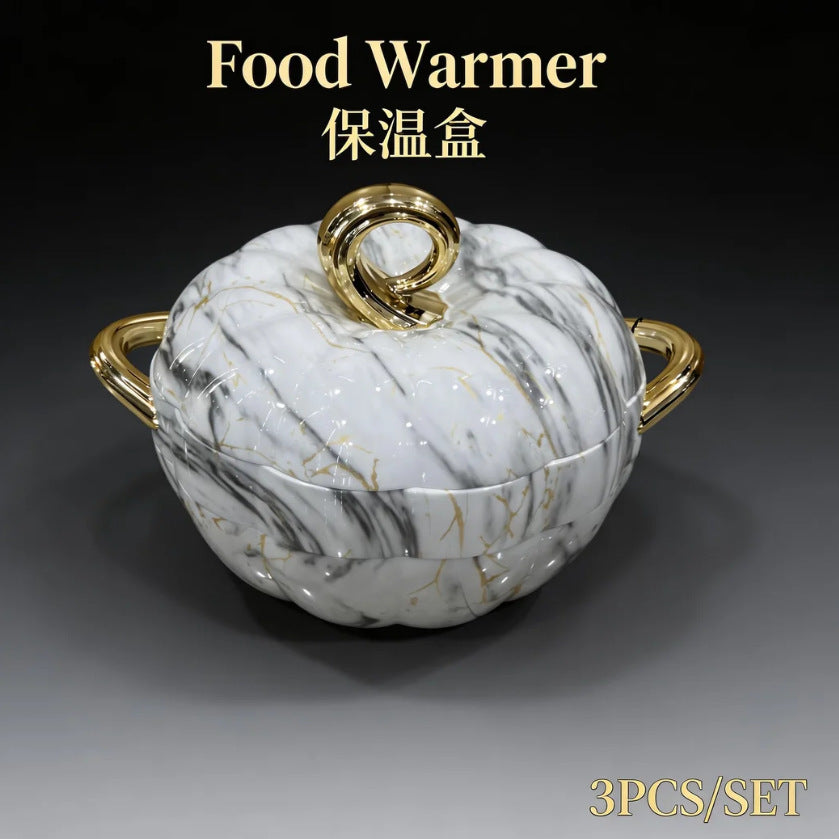 Food warmer container new arrival thermal lunch box export cross-border 3pcs thermal box thermal tableware