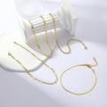 Amazon new 14k gold plated layered cuban link anklet set - beach jewelry anklets