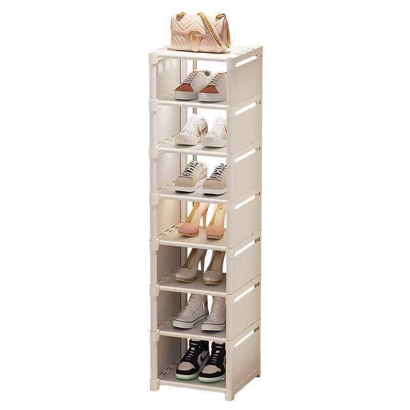 Simple shoe rack storage shoe rack multi-layer space saving door dormitory shoe cabinet household storage slipper rack rack