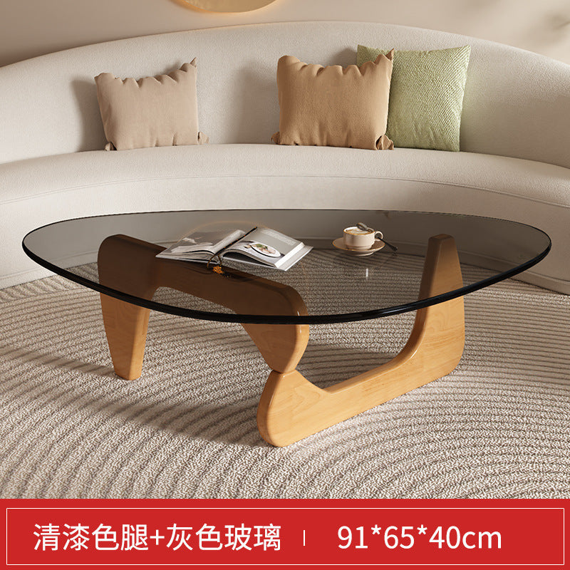 Glass coffee table for homesmall apartment modern casual small table scandinavian creative living room special-shaped export simple tea table
