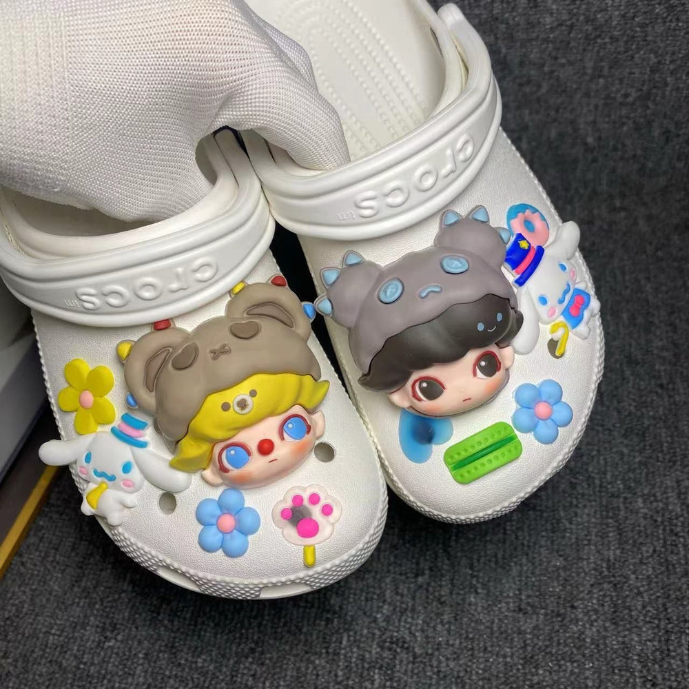 Cartoon shoe flower accessories diy shoe buckle bubble detachable hole stereo accessories cuteeasiest for match buckle