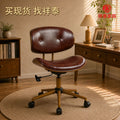 export solid wood office chair, home computer chair, comfortable for long hours, adjustable height, business office staff chair wholesale