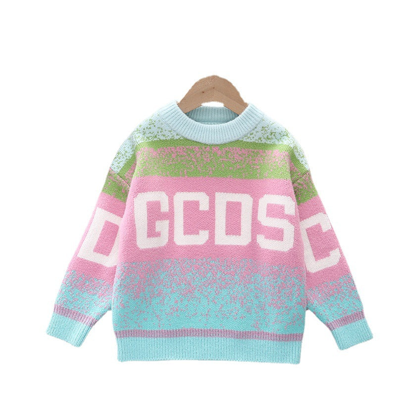winter new arrivals: trendy kids' sweaters - boys' and girls' fleece-lined, thickened knitwear