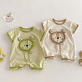 Infant cartoon romper  new summer baby korean style super cute 3d bodysuit first birthday outfit