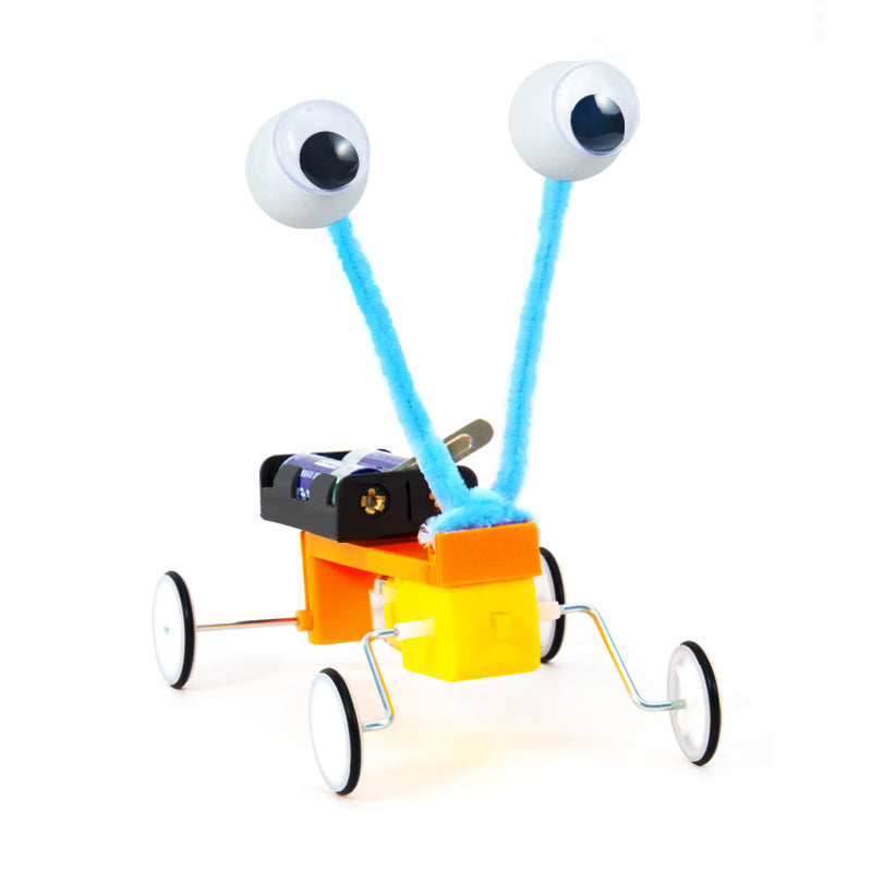 Scientific experiment DIY electric machine crawler robot student technology small production children's educational toy materials